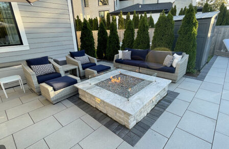 Backyard Oasis Fire Pit With Seating