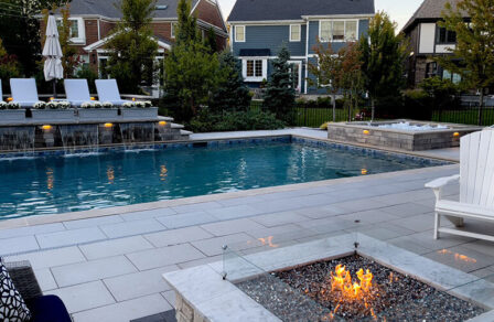 Backyard Oasis Fire Water Feature